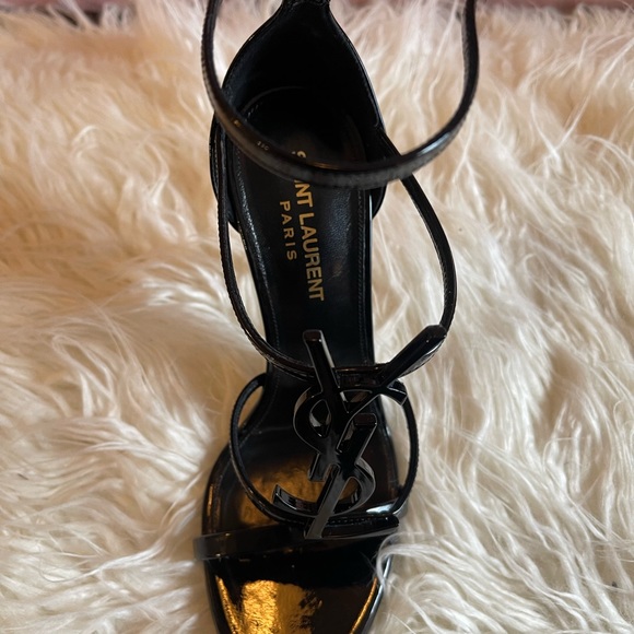 Saint Laurent Cassandra YSL Logo Sandals - Picture 6 of 14